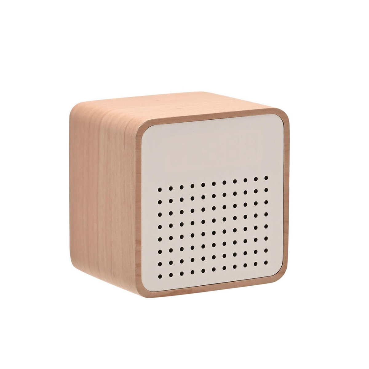 Interval Holz Wecker mit Bluetooth Lautsprecher in Weiß - Bild 2