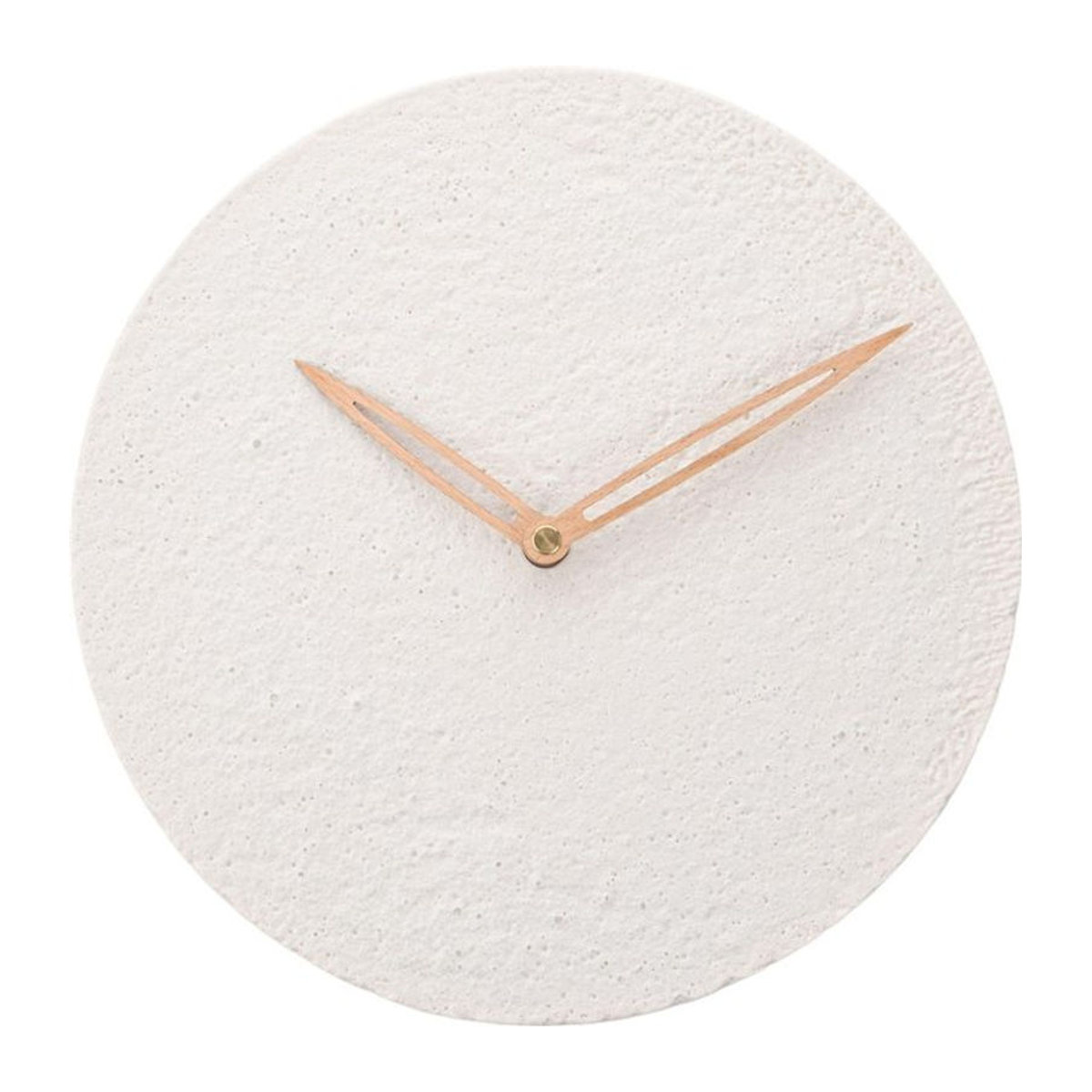 Interval Wanduhr aus Porzellan in Weiß mit Dapple Textur, Durchmesser: 27 cm - Bild 1