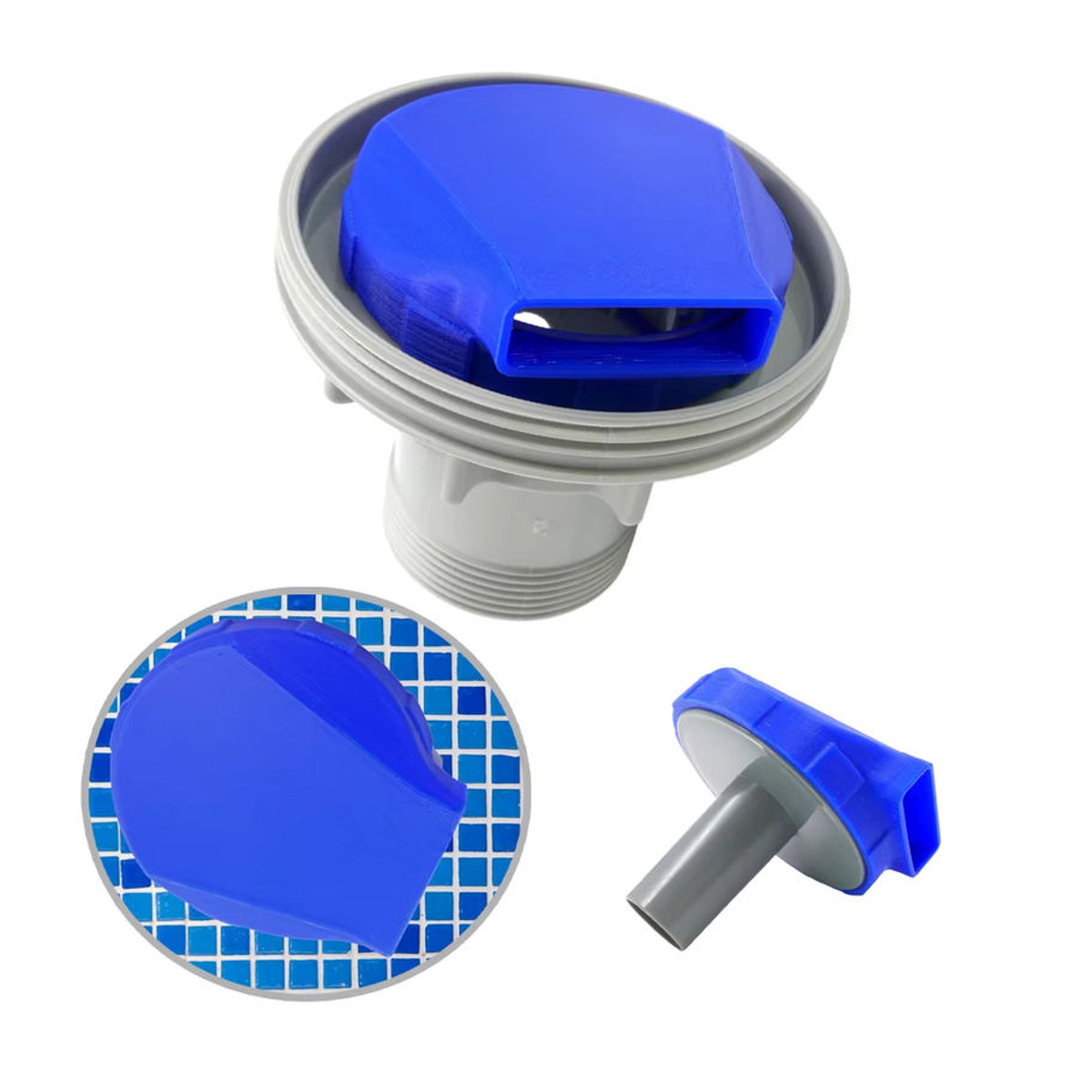 Intex 360 Grad drehbare Pool Düse in Blau für Schwimmbad Einlass Zubehör - Bild 3