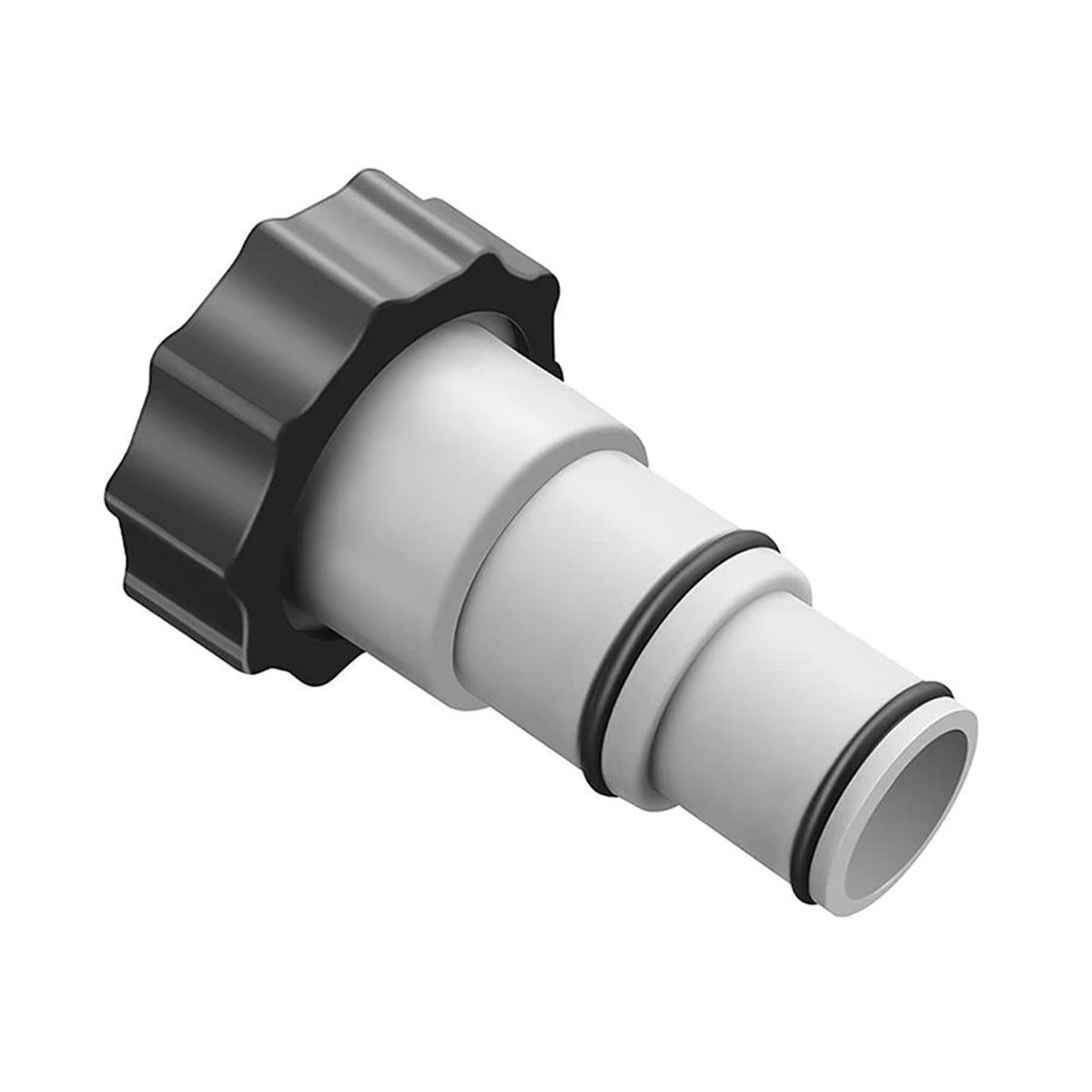 Intex ARU Pool-Schlauchadapter mit Gewindeanschluss für Filterpumpen in Schwarz/Weiß aus Kunststoff - Bild 2