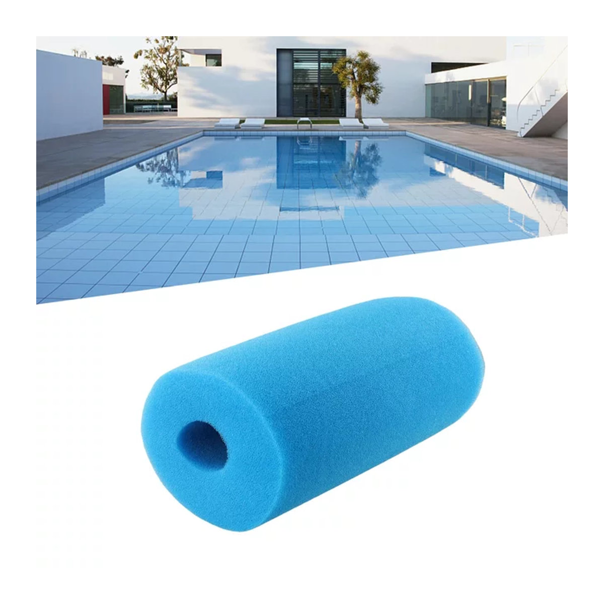 Intex Blaue Waschbare Schwimmbadfilter-Schaumstoffschwammkartusche für Typ B Aquarium und externe Kanisterfilter - Bild 1