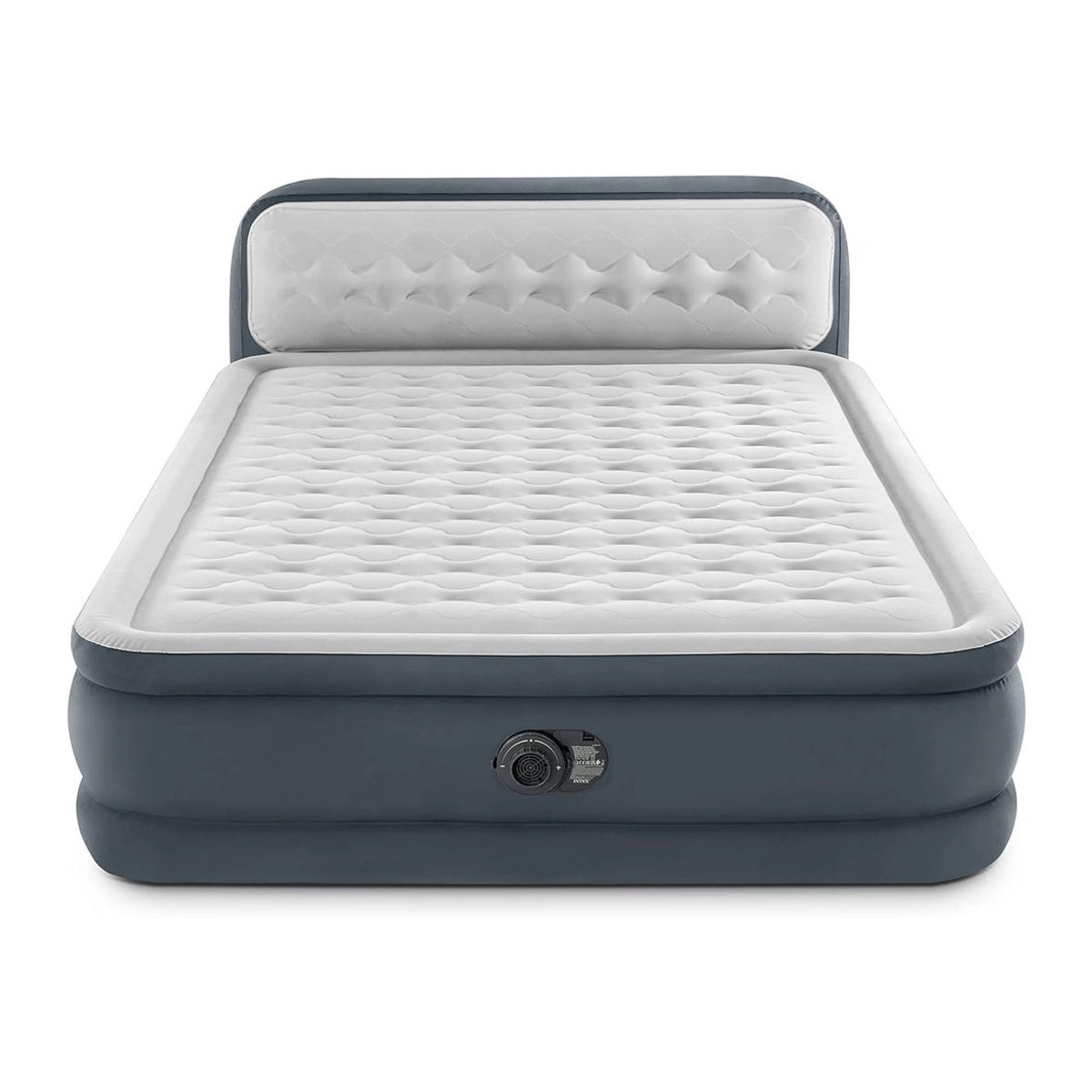 Intex DuraBeam UltraPlush Headboard Luftbett in Weiß und Grau, B: 152 cm, L: 236 cm, H: 86 cm - Bild 3