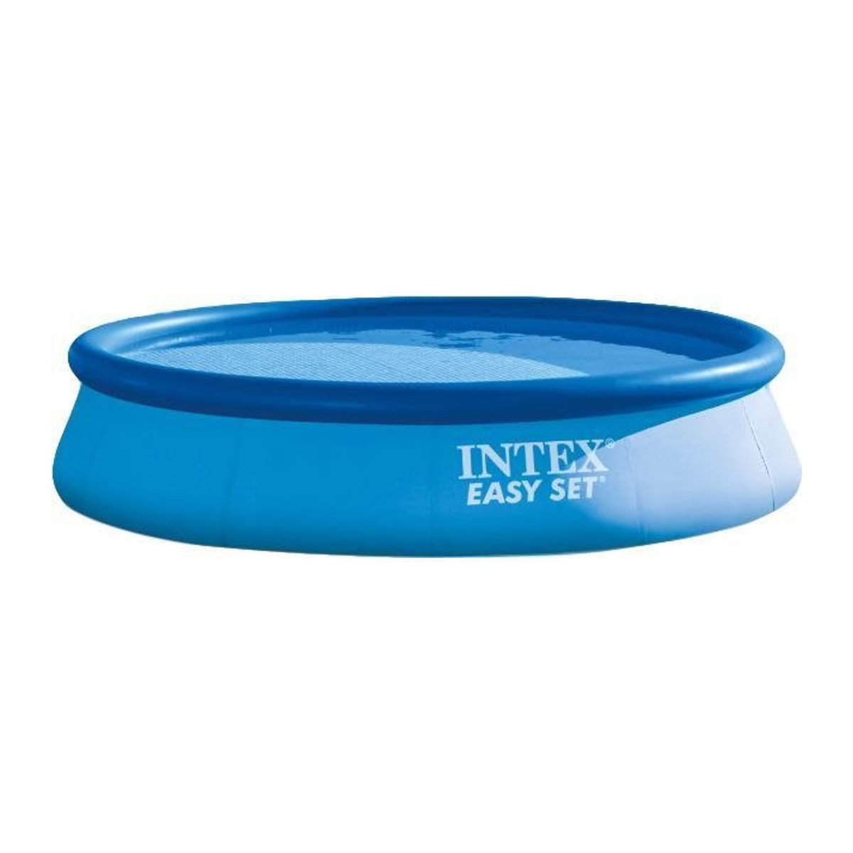 Intex Easy Set Aufstellpool Blau aus Kunststoff und Polyester mit Aufblasring - Bild 2