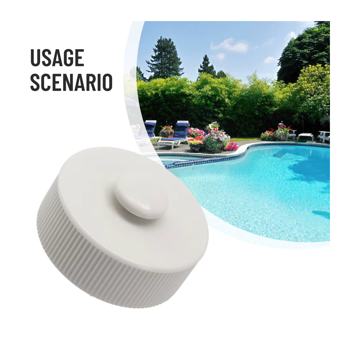 Intex Ersatz-Schraubkappe für Ablassventile von Schwimmbecken ab 42 Zoll in Weiß - Bild 2