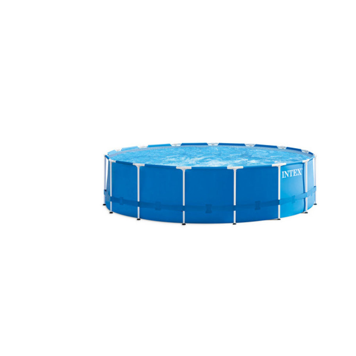Intex Frame Pool Set Rondo, runder Aufstellpool, Blau, Durchmesser: 457 cm, Höhe: 122 cm - Bild 3