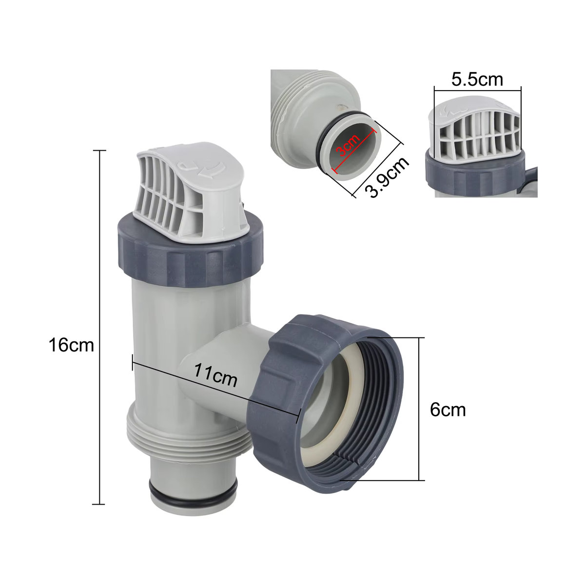 Intex Kolbenventil 25010 aus Kunststoff für Filterpumpen als Pool Zubehör Ersatzteil - Bild 4