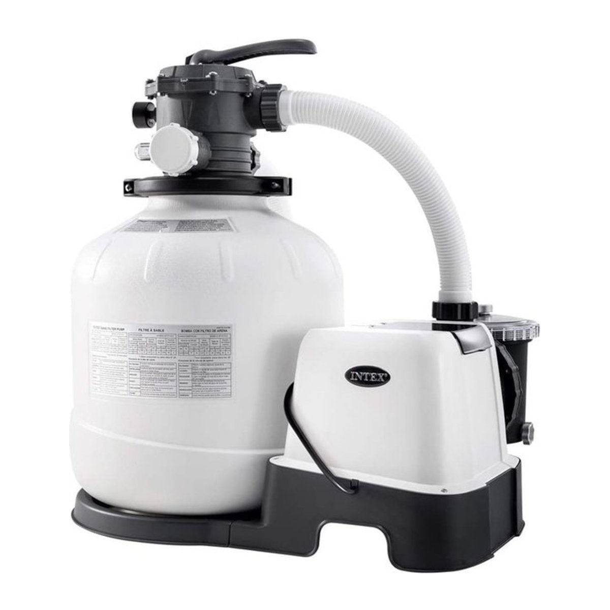 Intex Krystal Clear ECO Sandfilteranlage mit Salzwassersystem, Weiß/Schwarz - Bild 2