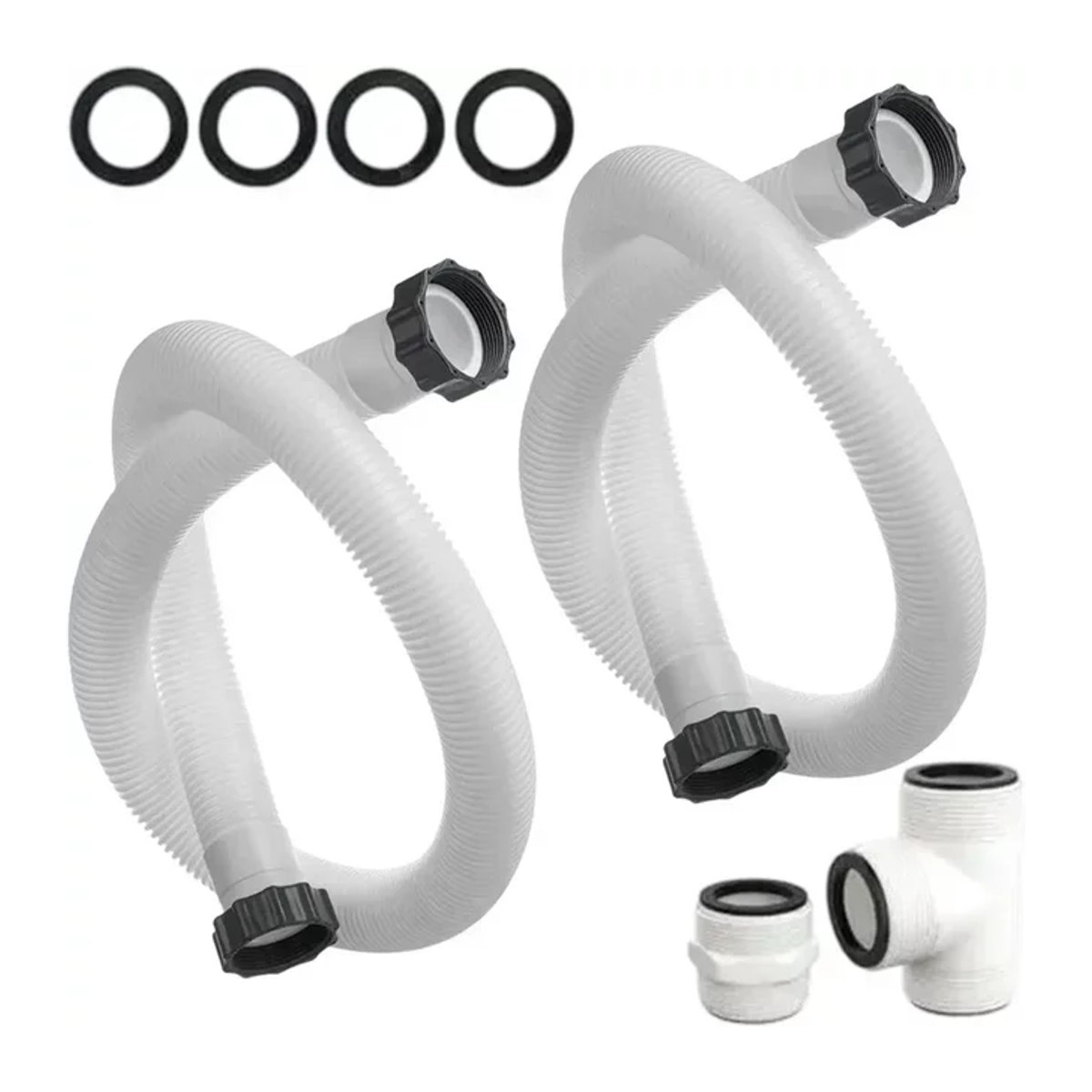 Intex Pool Filter Pumpe Schlauch Adapter Stecker in Weiß aus Kunststoff für Intex und Coleman Poolzubehör - Bild 1