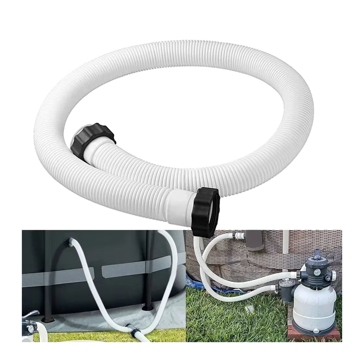 Intex Pool Filter Pumpe Schlauch Adapter Stecker in Weiß aus Kunststoff für Intex und Coleman Poolzubehör - Bild 5