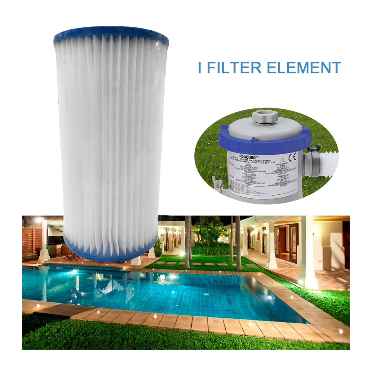 Intex Pool Filterpatrone Typ C Ersatz für die tägliche Poolpflege - Bild 4
