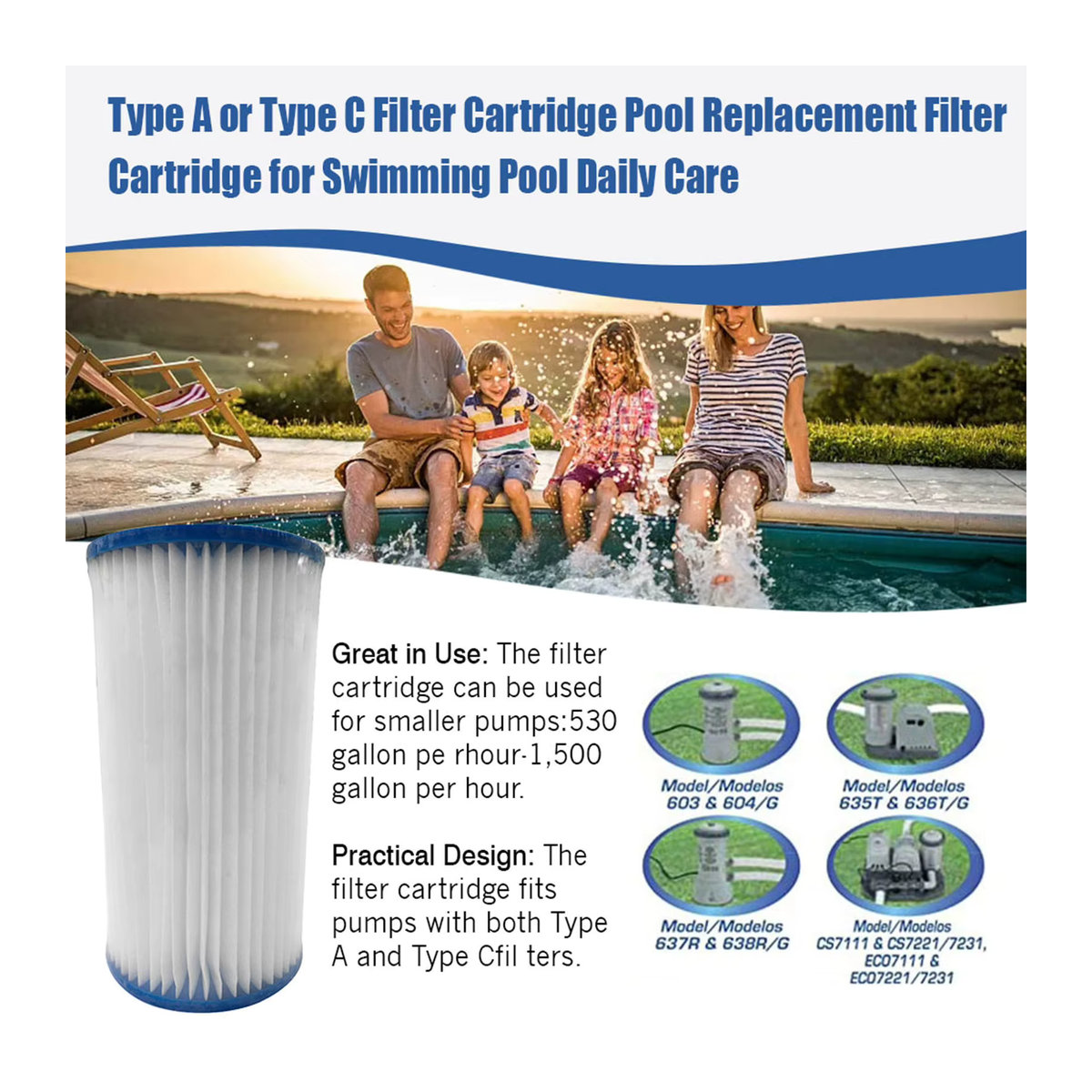 Intex Pool Filterpatrone Typ C Ersatz für die tägliche Poolpflege - Bild 5