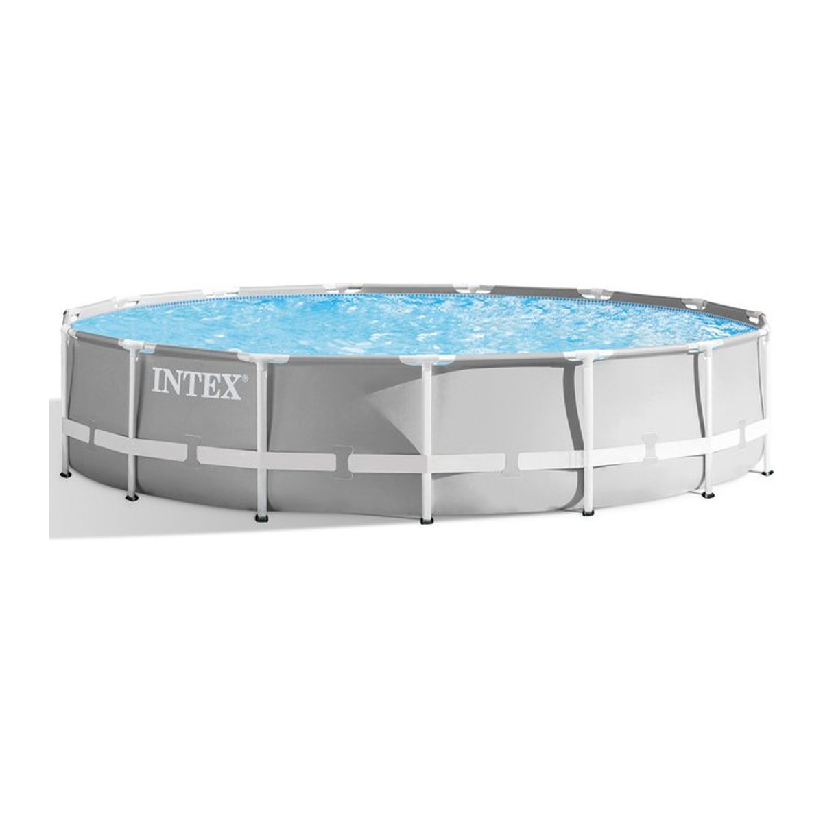 Intex Prism Rondo Rundpool in Grau und Blau, Durchmesser: 457 cm, Höhe: 107 cm - Bild 1