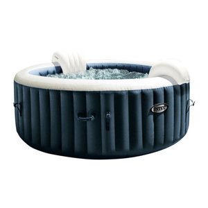 Intex PureSpa Plus Bubble Massage aufblasbarer Whirlpool, Durchmesser: 196 cm, Höhe: 71 cm