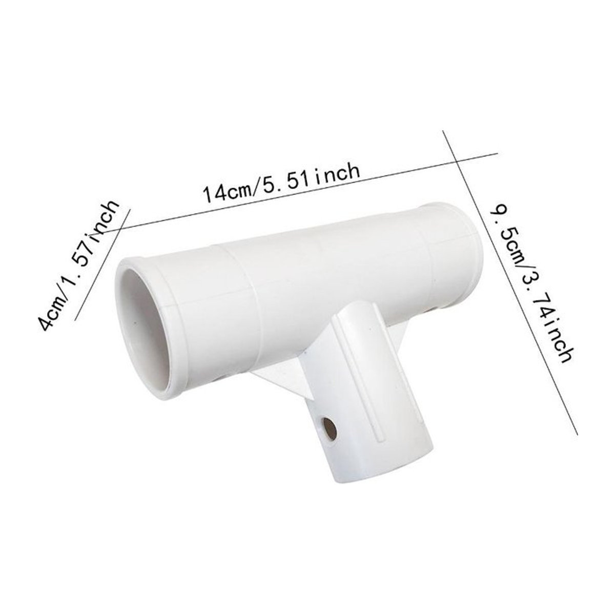 INTEX Rostbeständiges gerades T-Stück Schlauchverbinder Poolschlauchadapter aus Polypropylen weiß - Bild 1