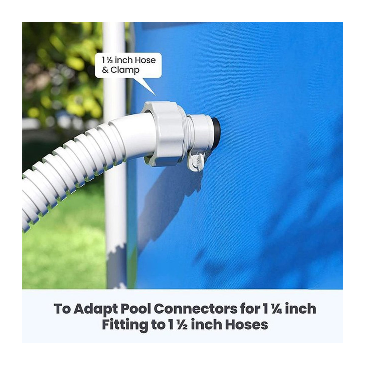 Intex Schlauchadapter Typ B für Aufstellpools 1,25 Zoll auf 1,5 Zoll - Bild 1