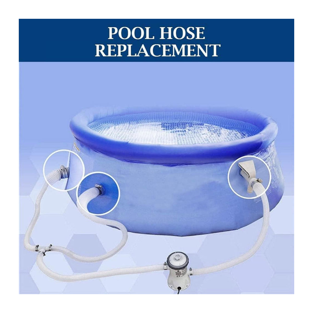 Intex Schlauchzubehör für oberirdische Poolpumpen, 2 Stück, Weiß, 1-1/4 Zoll (32 mm) - Bild 5