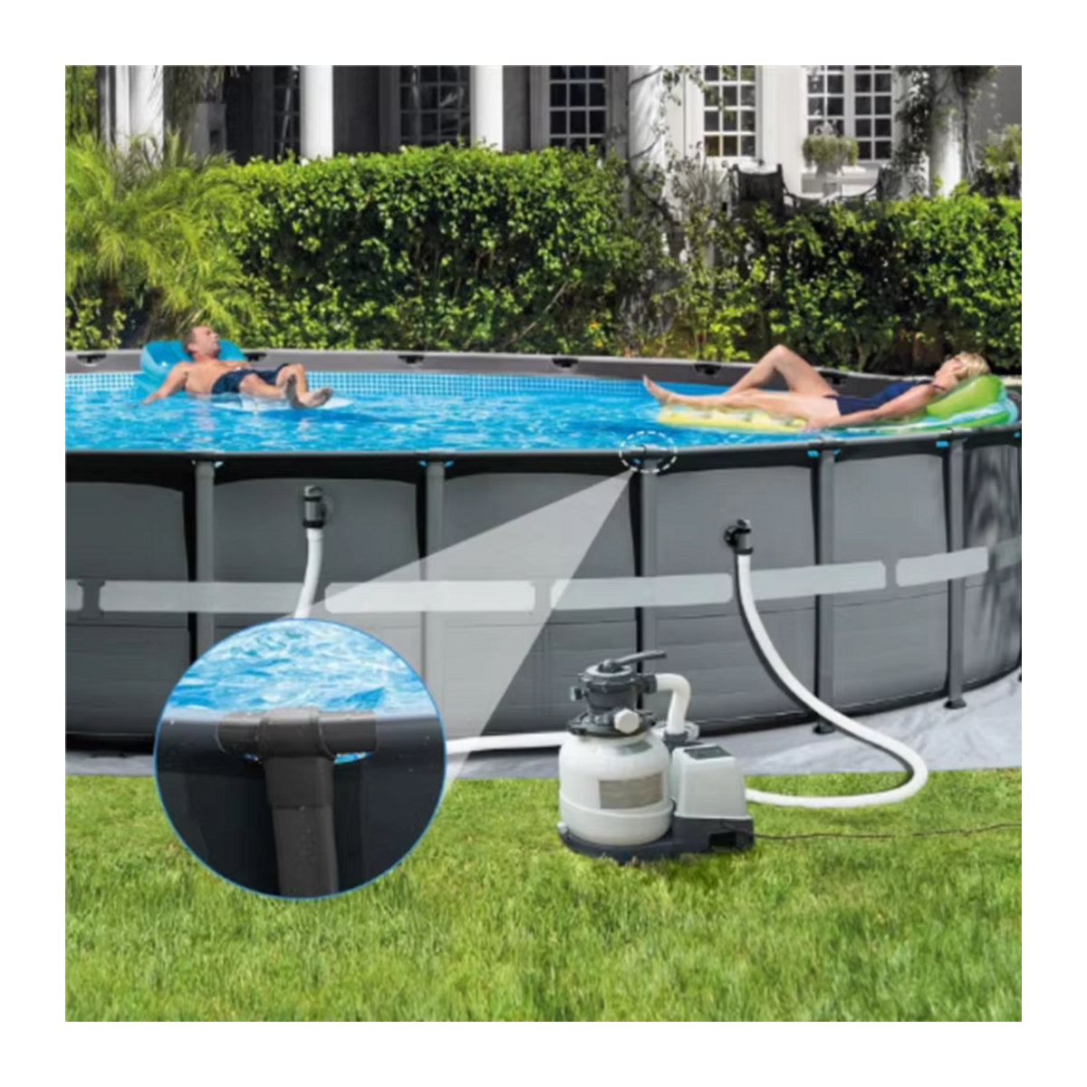 Intex T-Gelenk 12427 Ersatzteil für Ultra Frame Pools passend für 15 Fuß bis 16 Fuß Modelle - Bild 4