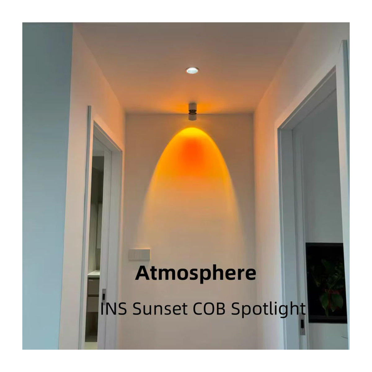 IRALAN LED Einbaustrahler aus Aluminium in Weiß für minimalistische Innenbeleuchtung im Wohnzimmer oder Schlafzimmer - Bild 1