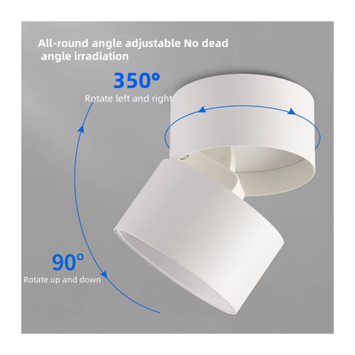 IRALAN LED Einbaustrahler aus Aluminium in Weiß für minimalistische Innenbeleuchtung im Wohnzimmer oder Schlafzimmer - Bild 3