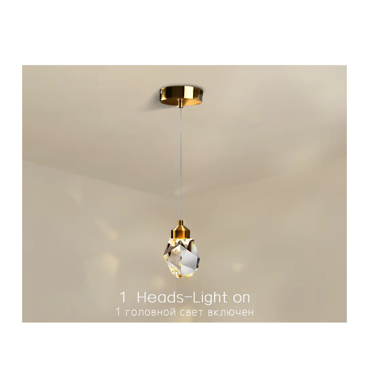 IRALAN Moderne LED Kristall Pendelleuchte für Wohnzimmer, Esszimmer und Schlafzimmer - Bild 4