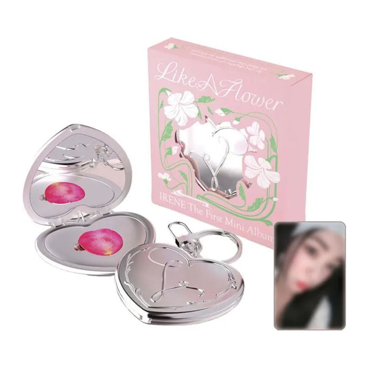 IRENE Comme une fleur Spiegelvergrößerung mit zufälligem Selfie Red Velvet Design in Silber - Bild 1