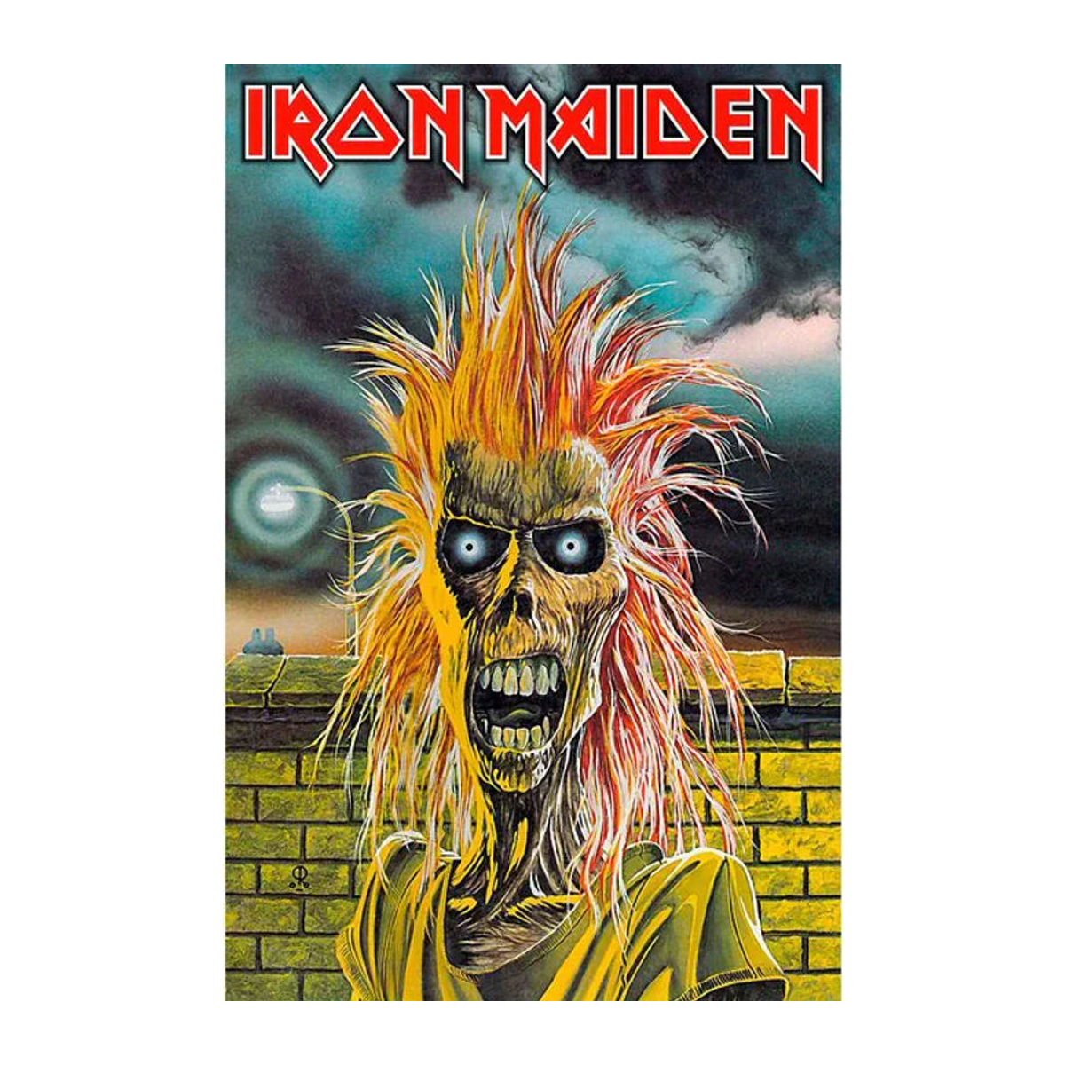 Iron Maiden Album Polyester Poster mit Eddie Motiv in Schwarz und Mehrfarbig, Breite: 106 cm - Bild 1