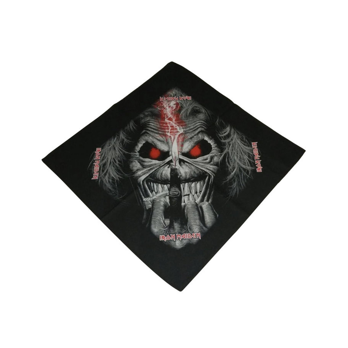 Iron Maiden Eddie Candle Finger Bandana Textil Schwarz Unisex - Bild 1