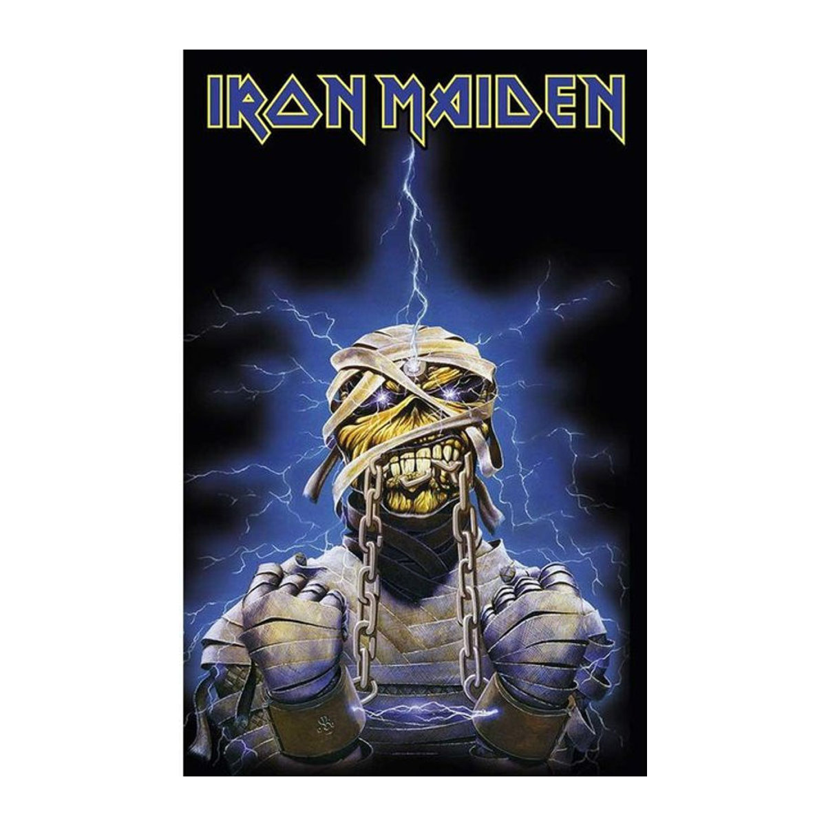 Iron Maiden Powerslave Eddie Textilposter aus Polyester, mehrfarbig, Breite: 106 cm - Bild 1