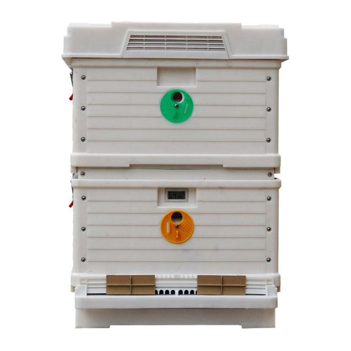 Isolierter Kunststoff-Bienenstock im Langstroth-Design mit 10 Rahmen und Bienenfeeder - Bild 1