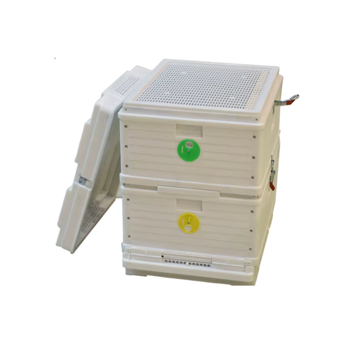 Isolierter Kunststoff-Bienenstock im Langstroth-Design mit 10 Rahmen und Bienenfeeder - Bild 2