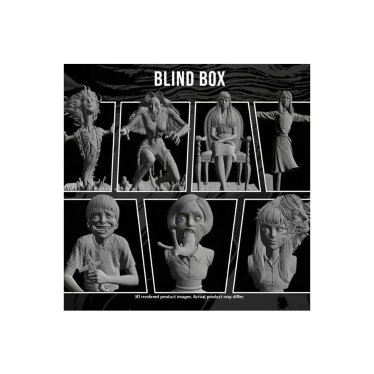 Ito Runji Strange Box 2 Serie Terror Tide Play Blind Box Mehrfarbiges Handgefertigtes Modell Ornament aus Kunststoff - Bild 7