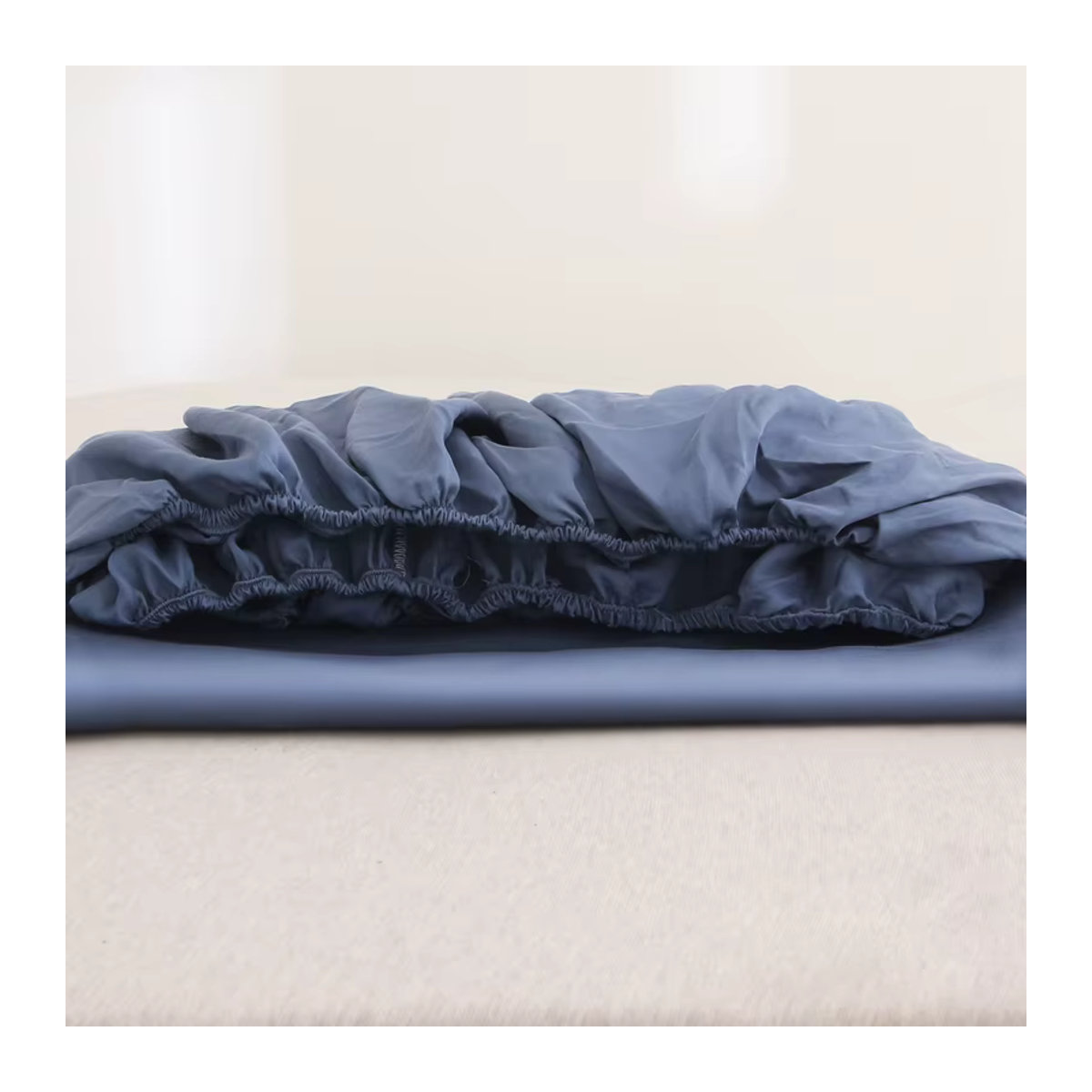 IvaRose HOME TEXTILE Spannbettlaken-Set aus Eukalyptus Lyocell in Blau, 3-teilig - Bild 5