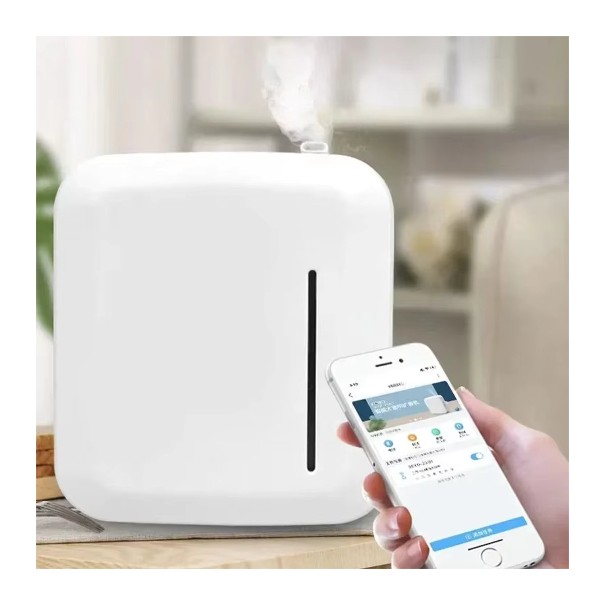 IWP Intelligenter Aroma-Diffusor mit Bluetooth-Steuerung für ätherische Öle, Duftmaschine für Zuhause und Einkaufszentren, Weiß - Bild 2