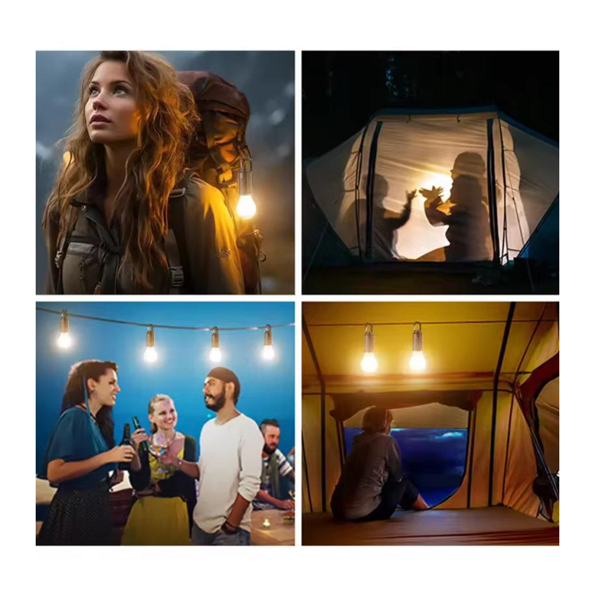 IWP Solar-Campinglampe im Retro-Design mit USB-Schnellladung, wasserdicht und tragbar zum Aufhängen für Outdoor, Picknick und Notfälle - Bild 6