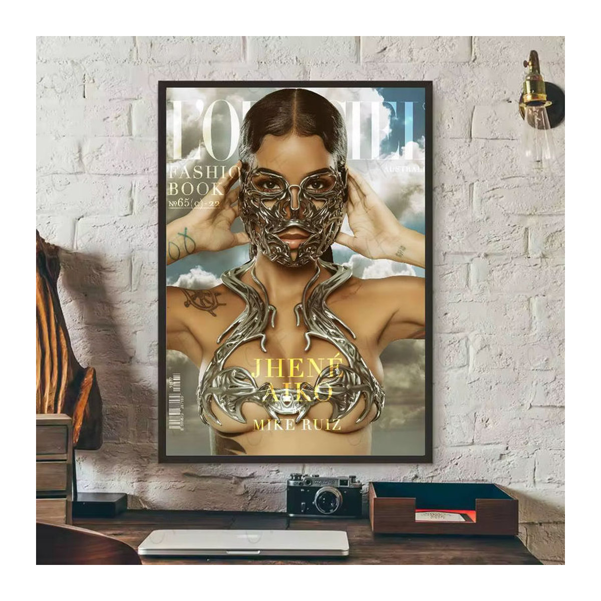 J-Jhene A-Aiko Album Poster Mehrfarbiges Porträt auf Papier als Wandkunst für dein Zuhause oder Büro - Bild 6