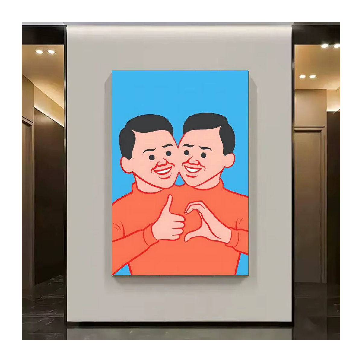 J-Joan Cornella Wandkunst Poster-Aufkleber in Schwarz und Mehrfarbig, Modernes Ästhetisches Gemälde für Wohnzimmer und Schlafzimmer, Rechteckig und Wasserfest - Bild 4
