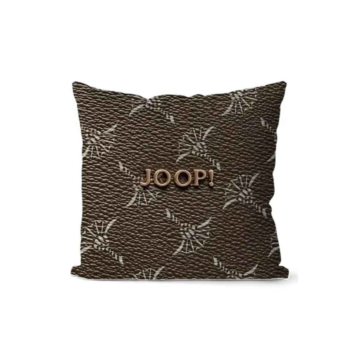 J-JoopS Fashion Logo Kissenbezug aus seidigem Kurzplüsch mit unsichtbarem Reißverschluss in Weiß und Mehrfarbig - Bild 4