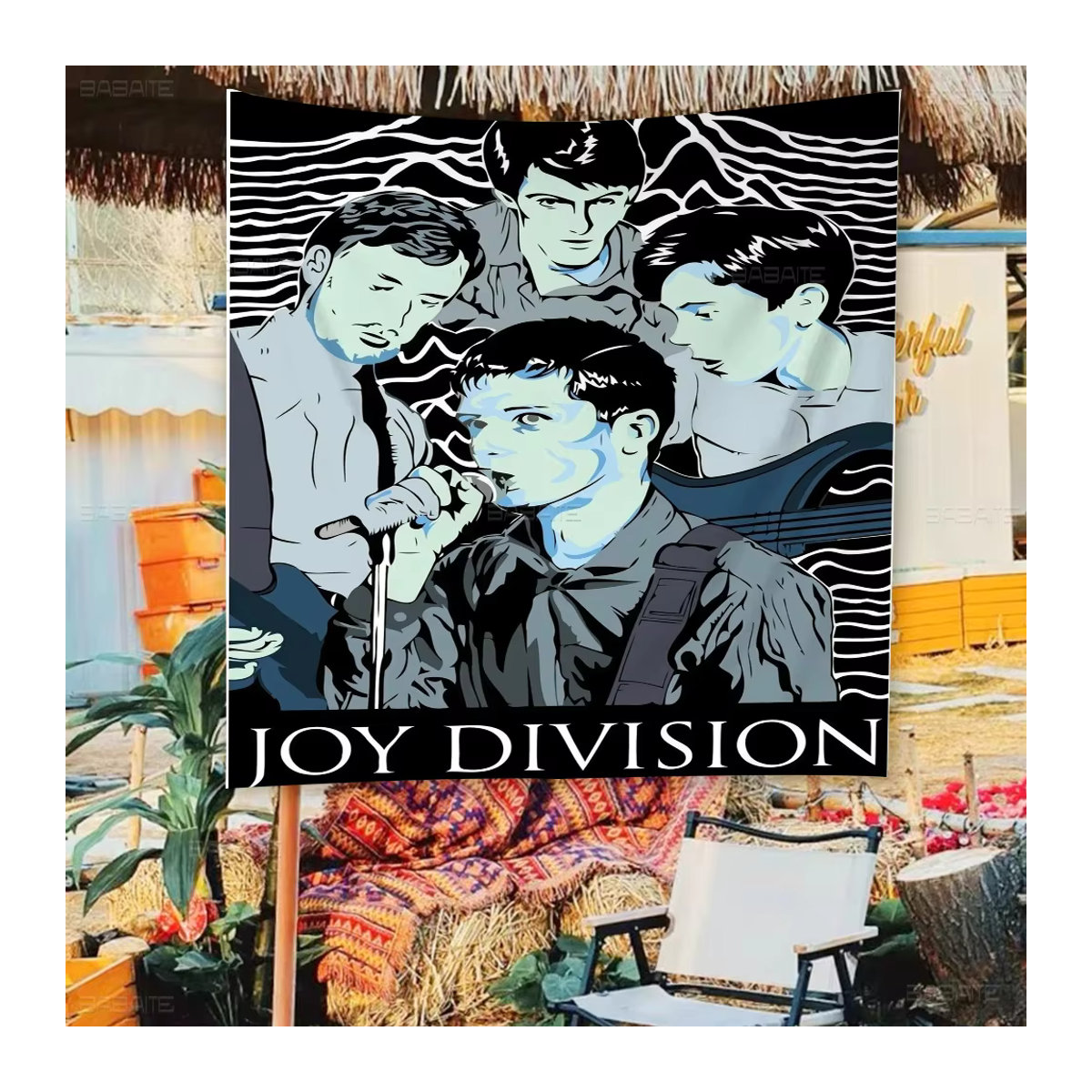 J-Joy D-Division Cartoon Wandbehang Banner aus Textil in Mehrfarbig - Bild 2
