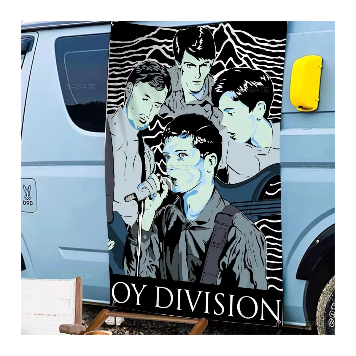 J-Joy D-Division Cartoon Wandbehang Banner aus Textil in Mehrfarbig - Bild 3
