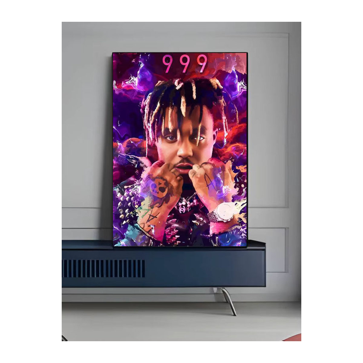 J-Juice W-Wrld Rapper Musik Poster Porträt Kunst auf Papier, mehrfarbig, Hochformat, Rahmenlos - Bild 7
