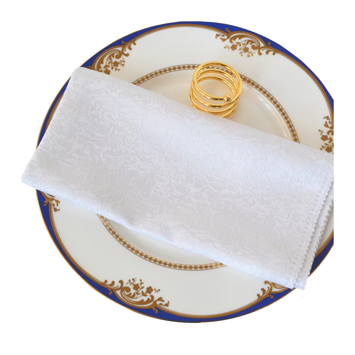 Jacquard-Stoffservietten im Leinen-Design für Hotel, Hochzeit und Party, mehrfarbig und rot - Bild 4
