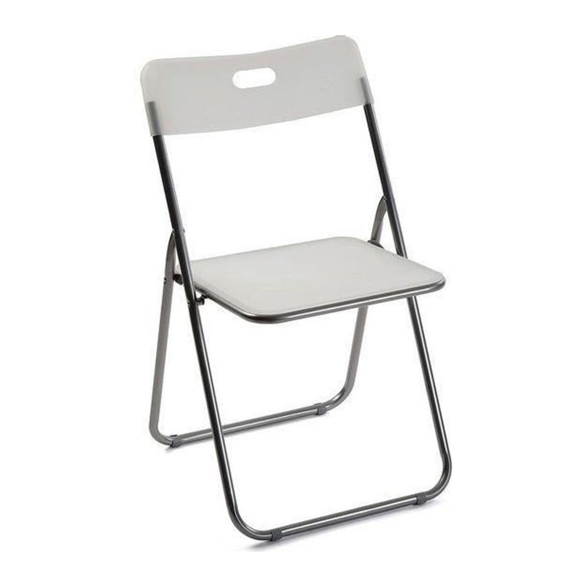 Jamon Gartenstuhl Tivoli klappbar aus Metall und Polypropylen Grau Modern - Bild 1