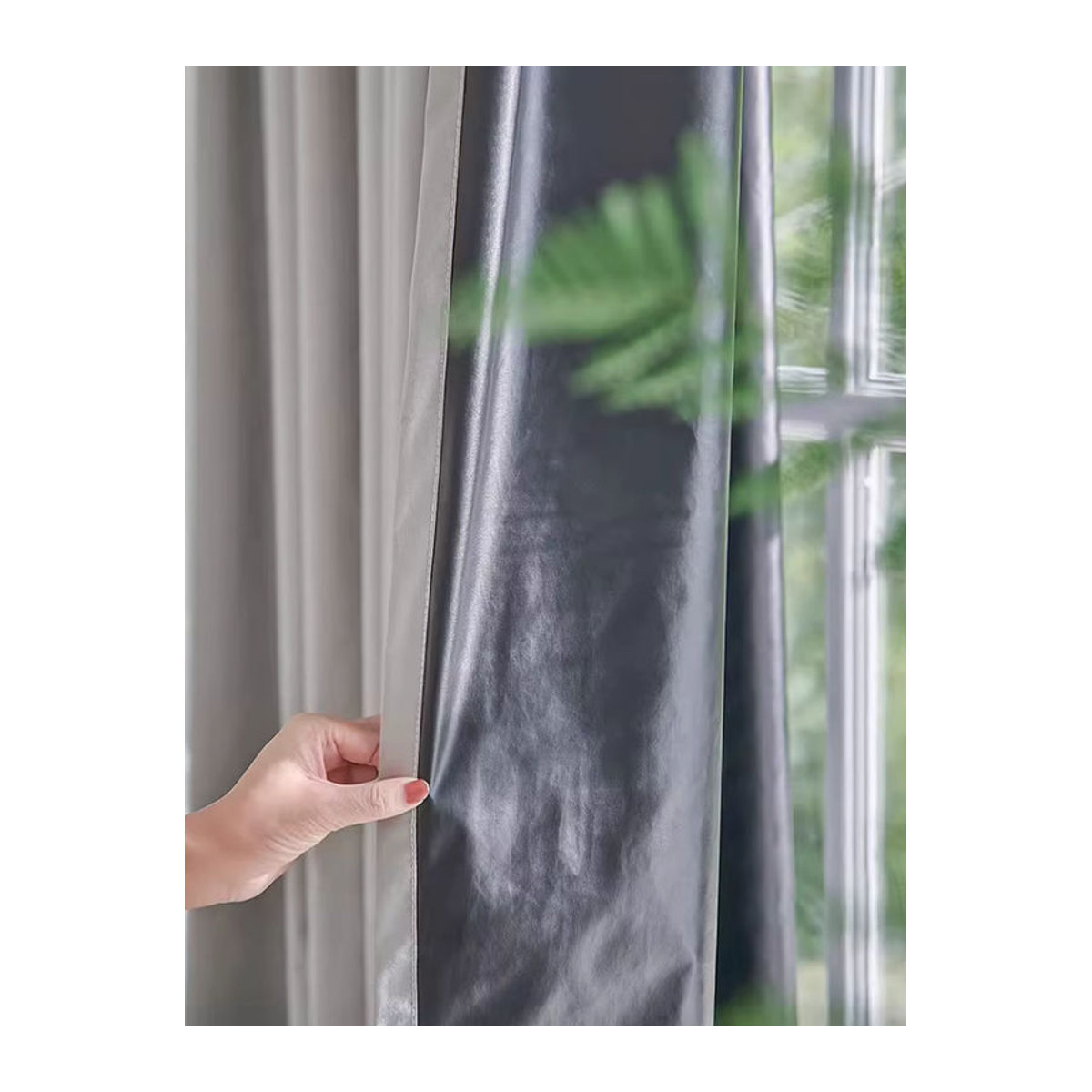 Japanischer Stil Verdunkelungsvorhang mit UV-Isolierung und Geräuschreduzierung für Wohnzimmer und Schlafzimmer - Bild 2