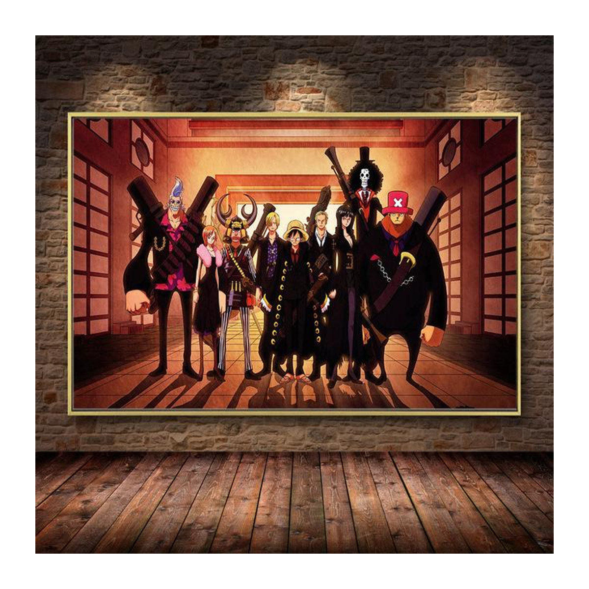Japanisches Anime-Poster als Leinwandmalerei mit Charakterporträt, mehrfarbig, Rahmenlos, B: 70 cm, H: 120 cm - Bild 1