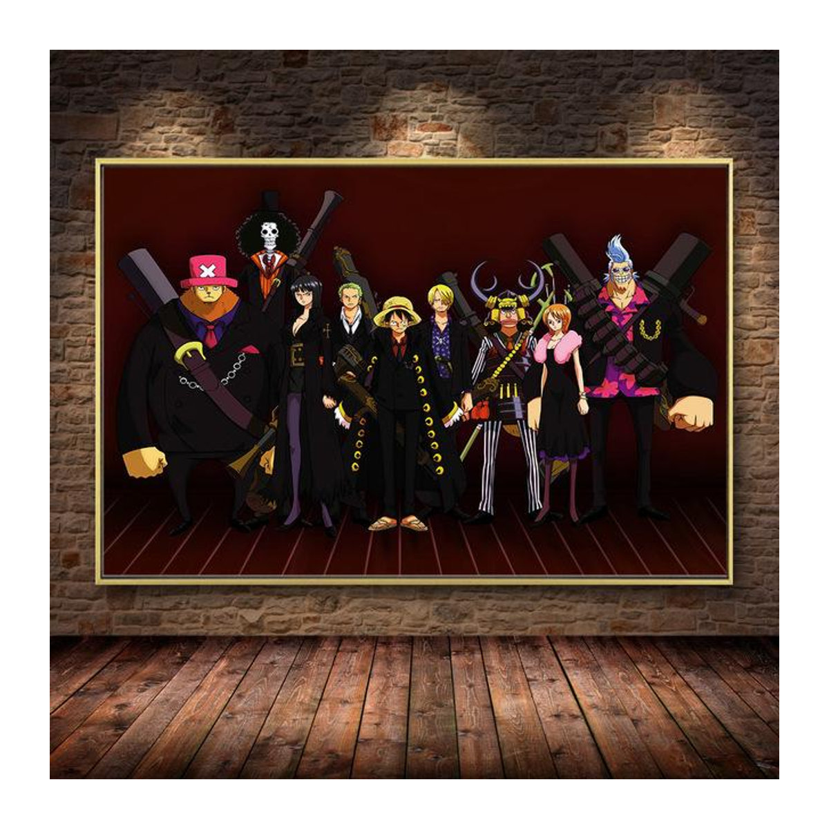 Japanisches Anime-Poster als Leinwandmalerei mit Charakterporträt, mehrfarbig, Rahmenlos, B: 70 cm, H: 120 cm - Bild 2