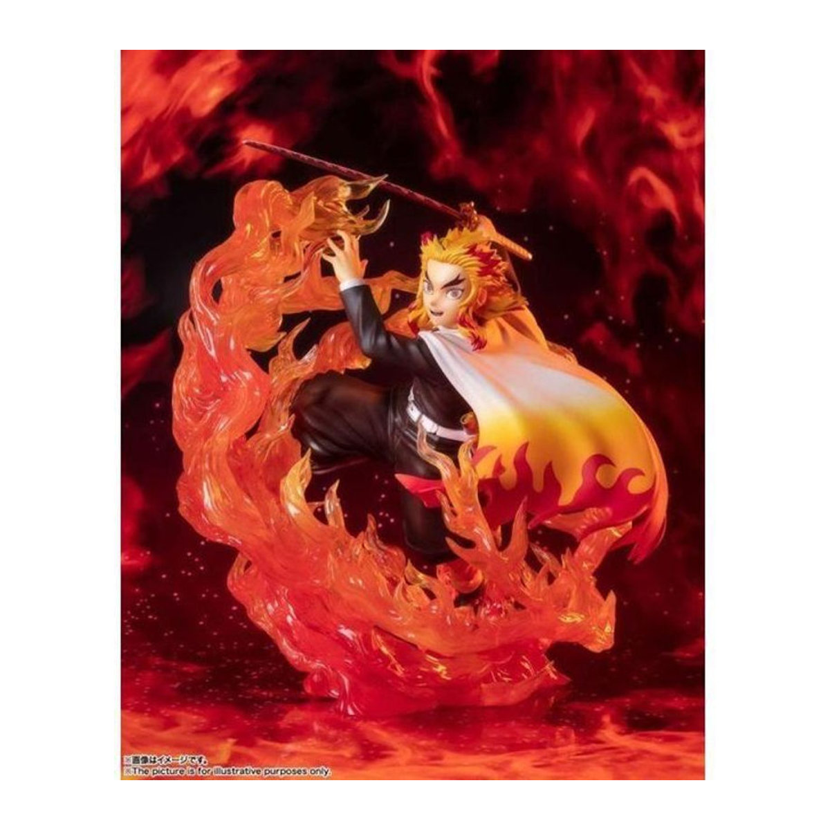 Japanworld Statuette Kyojuro Rengoku in Rot und Mehrfarbig aus Kunststoff und Kunstharz, Höhe: 18 cm - Bild 1