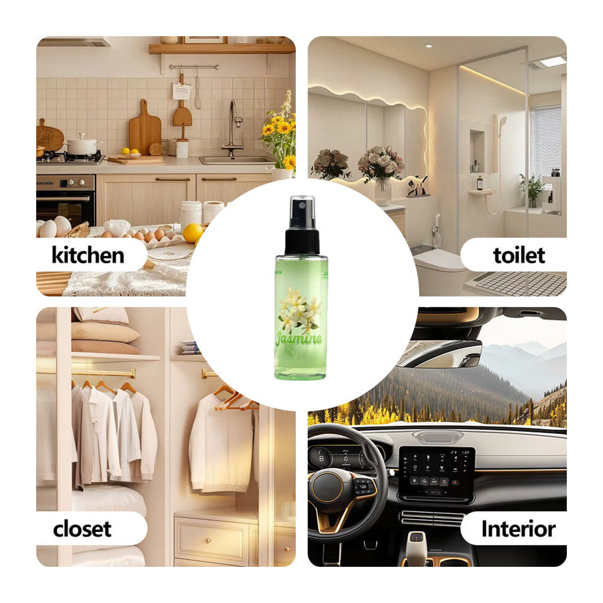 Jasmine Duftender Lufterfrischer als Room Spray, 100 ml, Grün - Bild 4