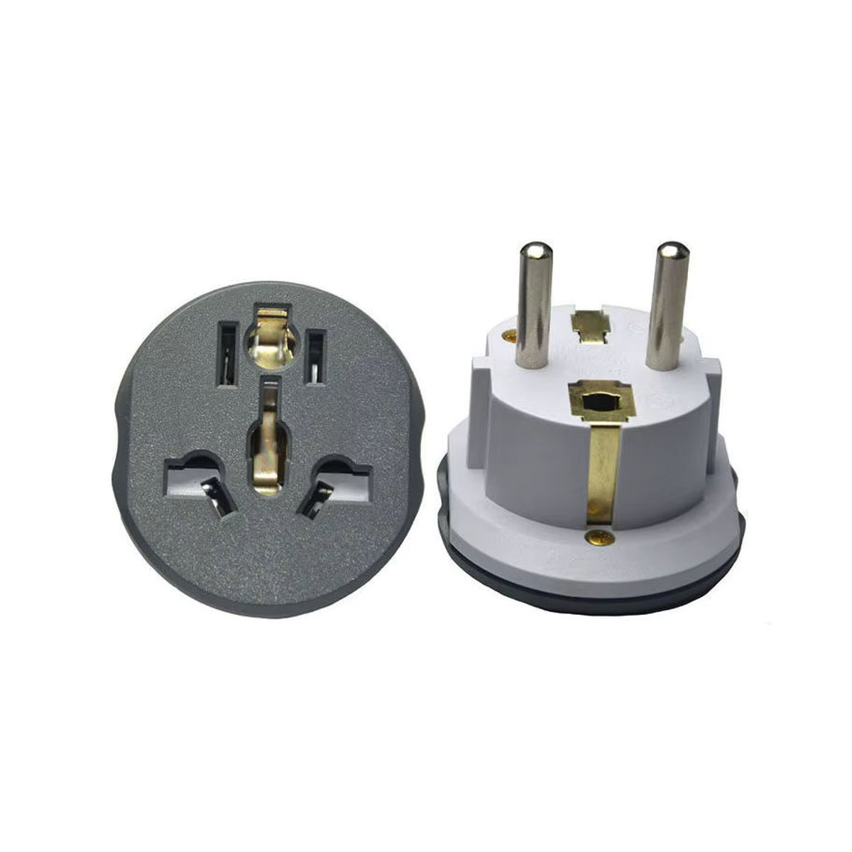 JCD Universal Reiseadapter Konverter für EU Stecker mit AC 16A 250V in Weiß oder Grau - Bild 2