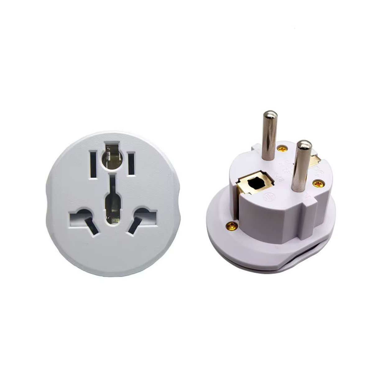JCD Universal Reiseadapter Konverter für EU Stecker mit AC 16A 250V in Weiß oder Grau - Bild 3