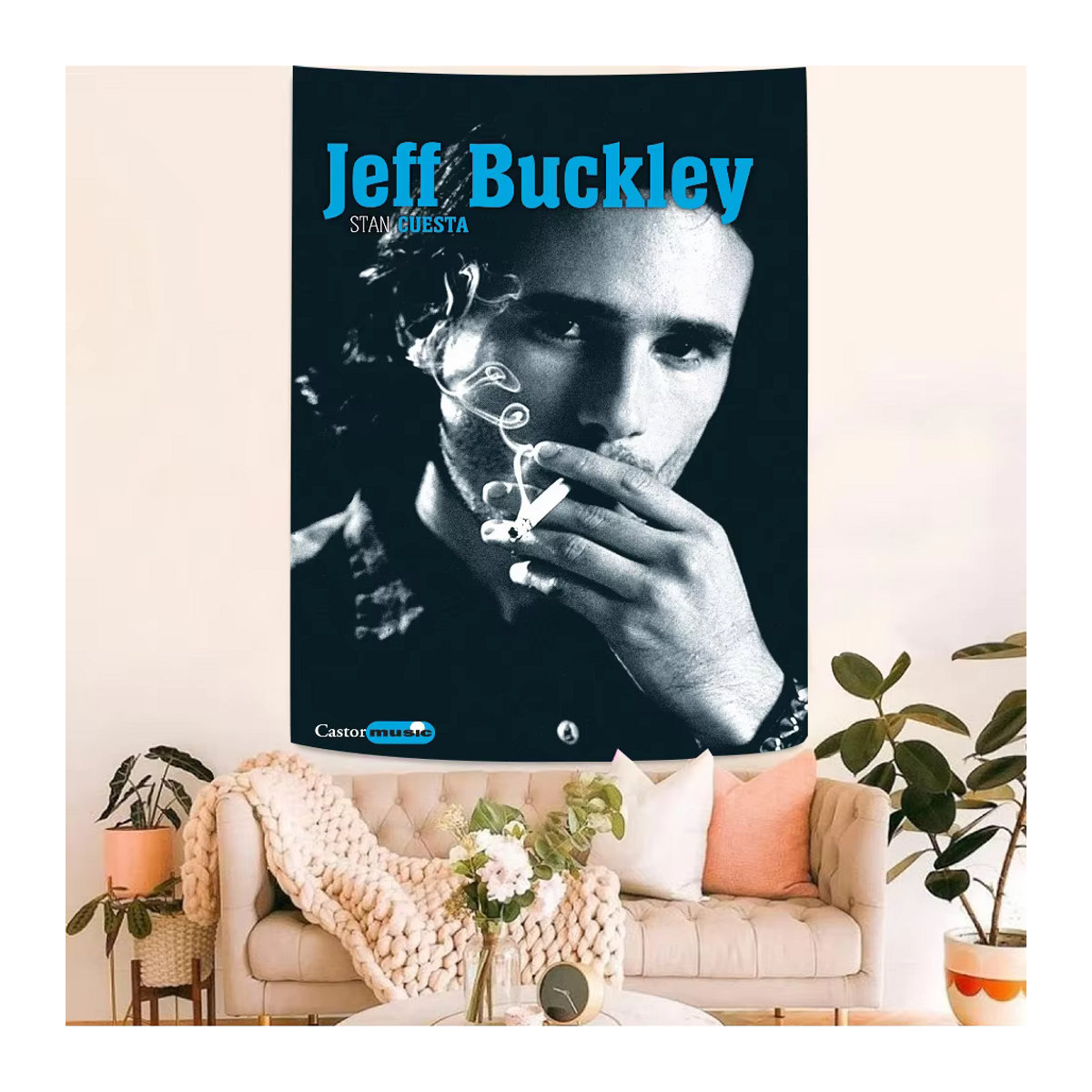 Jeff Buckley Thema Partydekoration Mehrfarbiges Banner aus Textil für Kindergeburtstag und Babyparty - Bild 2